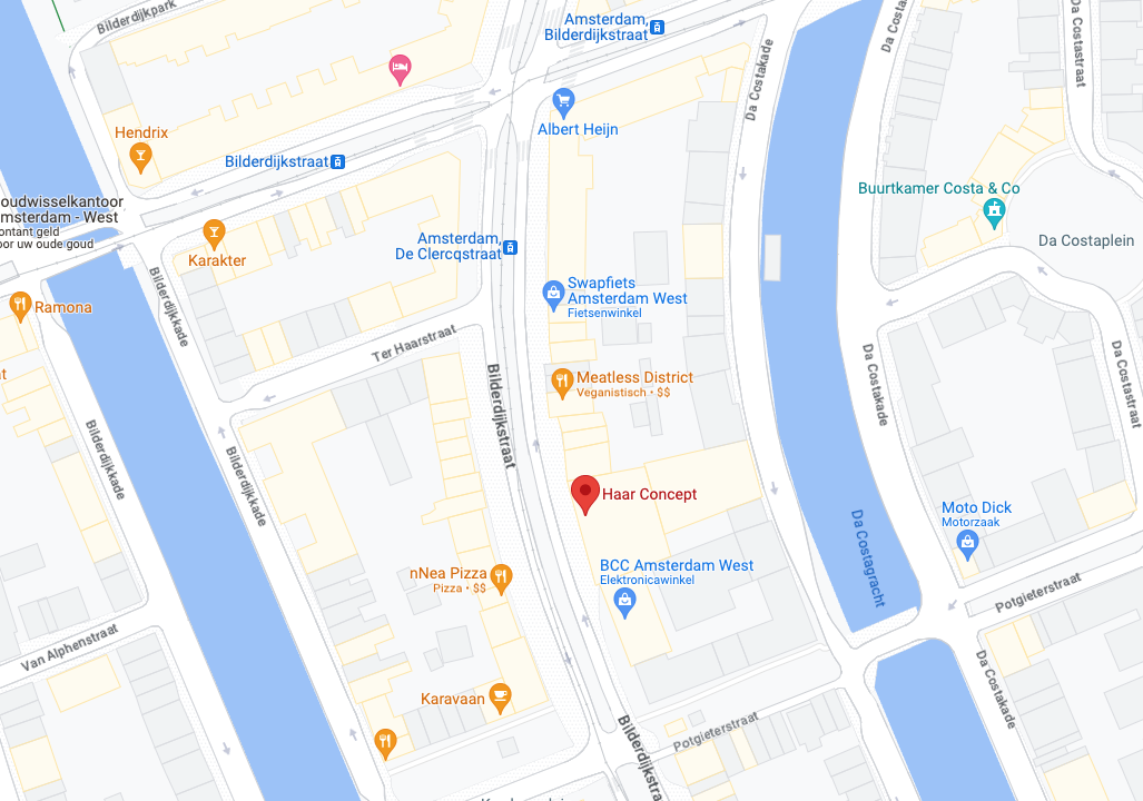 Locatie op Google Maps van Haar Concept